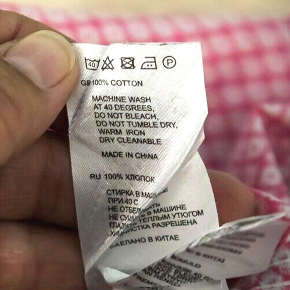 Reiss Size Small S Pink Geometric Print Collared Button Down Long Sleeve Shirt - Picture 4 of 5